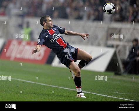 PSG's Jerome Rothen during French First League soccer match, Paris ...