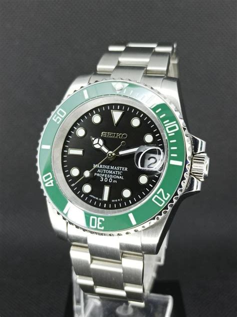 Seiko Submariner Kermit Mod Men S Fashion Watches Accessories