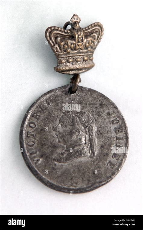 Victoria Jubilee Medal 1887 Stock Photo Alamy