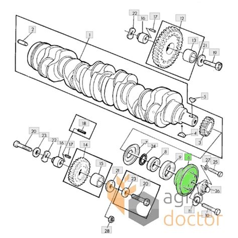 Poulie Engine Dampener Ar74368 John Deere Oemar74368 For John Deere