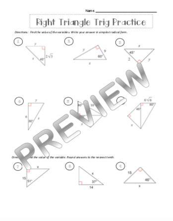 Right Triangle Trigonometry Stations | Made By Teachers 