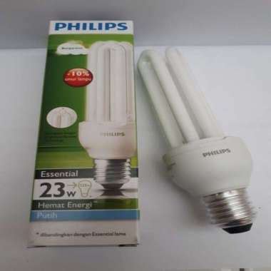 Jual Lampu Philips Essential 3 U 23 W Original Murah Harga Diskon