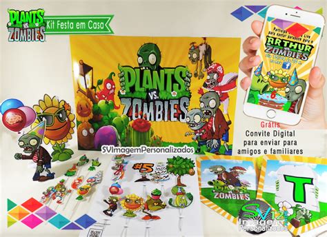 Kit Festa Em Casa Plants Vs Zombies Elo Produtos Especiais