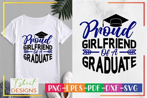 Proud Girlfriend Of A Graduate Svg Graphic By Designmaker · Creative Fabrica