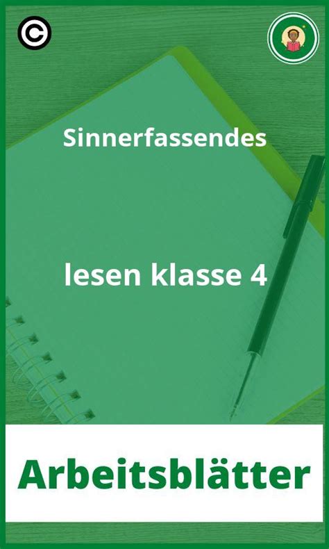 Arbeitsbl Tter Sinnerfassendes Lesen Klasse Pdf