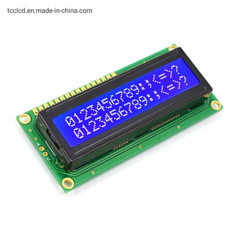 Small Character 16X2 Monochrome LCD Display Supports Spi I2c 6800 4bit