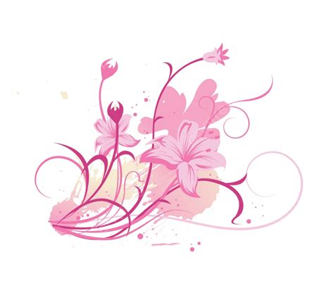 Ornate Floral Vector PNG Images Watercolour Floral Illustration