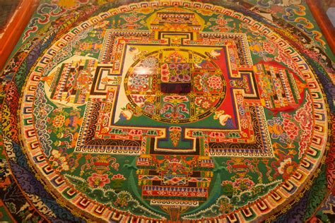 Sand Mandala - Floral | Tibetan mandala, Mandala art, Buddhist traditions