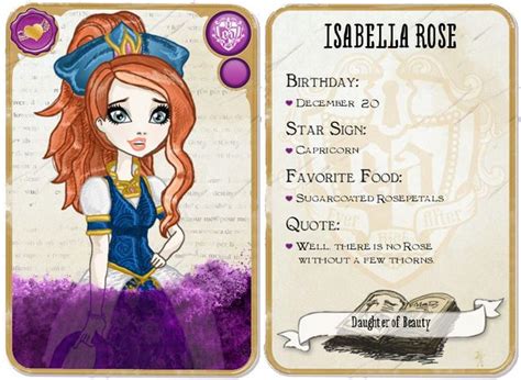 Ever After High Names Cute Love Photos Isabella Rose Ever After