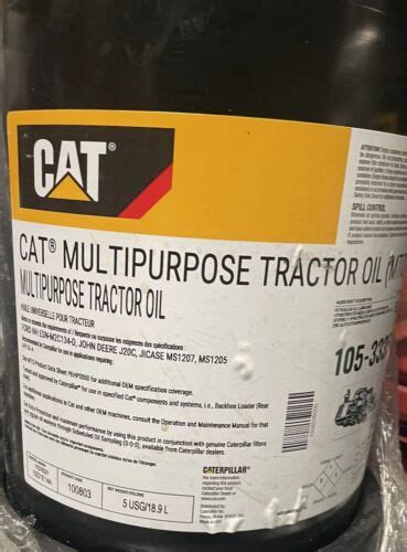 Caterpillar Cat Multipurpose Tractor Oil Mto 5 Gallon Pail Ebay