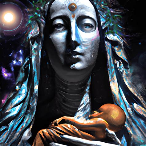 Galactic Miraculous Image Of Dark Mother Goddess 10k · Creative Fabrica