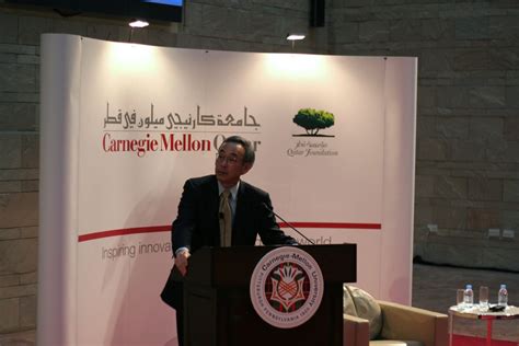 U.S. Secretary of Energy Steven Chu visits campus - Carnegie Mellon University in Qatar