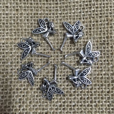 Dijes De Mariposa Y Ngel Para Fabricaci N De Joyas Colgante Chapado