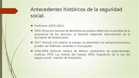 Seguridad Social En Mexico