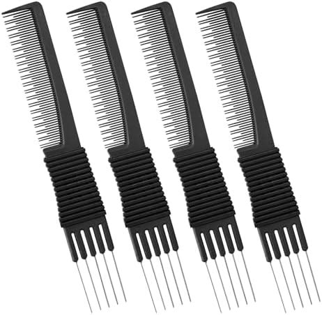 Amazon Biaungdo Carbon Lift Teasing Combs With Metal Prong 4