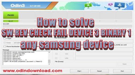 How To Solve Sw Rev Check Fail Device 3 Binary 1 Any Samsung Device Youtube