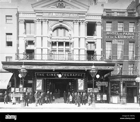 Film Theater In London 1899 Stock Photo Alamy