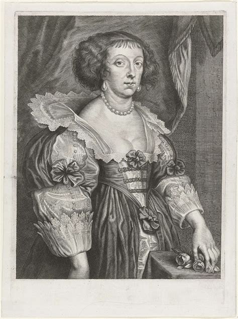 Portret van Henriëtte van Lotharingen Cornelis Galle II anoniem