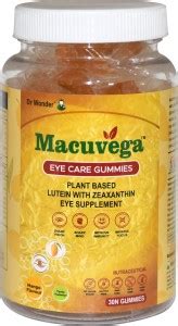 Macuvega Eye Care Gummies Plant Based Lutein With Zeaxanthin Eye