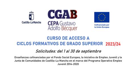 Programa De Garant A Juvenil Curso De Acceso A Ciclos Formativos De