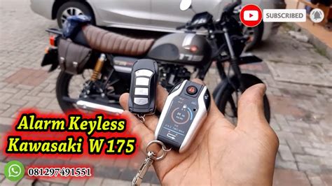 Pemasangan Alarm Smartkey Kawasaki W175 Alarm Motor Tangerang