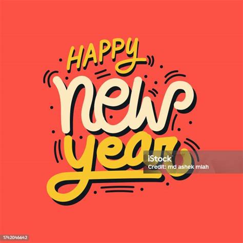 New Year Vector Banner Poster Greeting Card Template Happy New Year