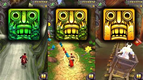 Temple Run Lost Jungle Vs Temple Run Blooming Sands Vs Temple Run