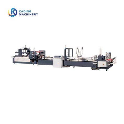 Corrugated Board Carton Box Stitching Folding Gluing Machine Of