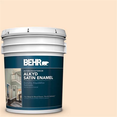 BEHR 5 Gal 300C 2 Sand Dollar White Satin Enamel Alkyd Interior