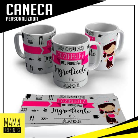 Caneca Cozinheira Profiss O Personalizada Ml Elo