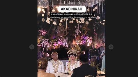 Potret Denny Caknan Dan Bella Bonita Jalani Akad Nikah Pengantin Usung