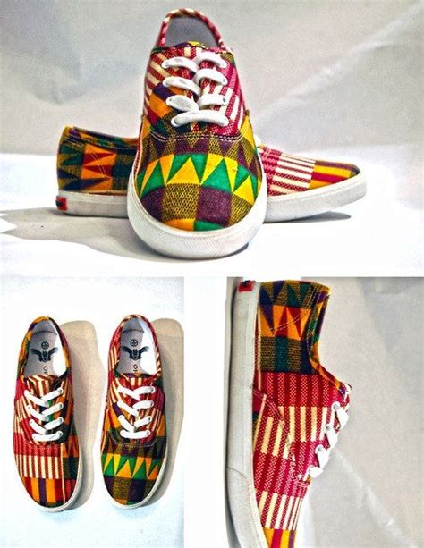 African Hand Made Canvas For Male African Print Shoes African Shoes