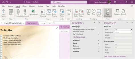 Cómo Utilizar Las Plantillas De Onenote Para La Gestión De Proyectos