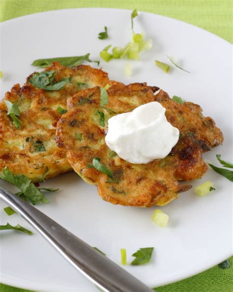 Zucchini Feta Pancakes With Sour Cream Pancake Party What Megans Making