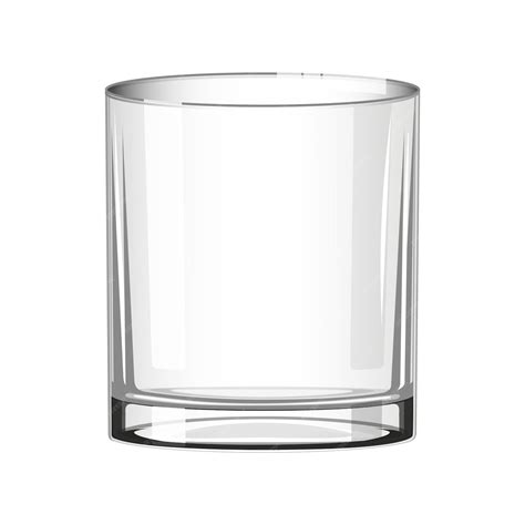 Premium Vector Flat Style Glass Cup Isolated On White Background Vector Illustration