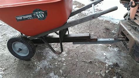 Adapting A Wheel Wheelbarrow Into A Tow Behind Dump Cart Cheaply And