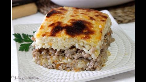 Pastel De Arroz Y Carne Picada Recetas De Carnes Deliciosas