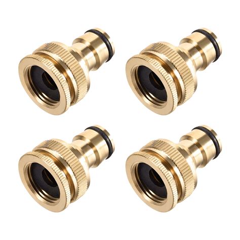 Brass Faucet Tap Quick Connector G1 2 G3 4 Thread Hose Pipe Adapter