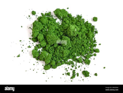 Chromium III oxide or chromia on white background Stock Photo - Alamy