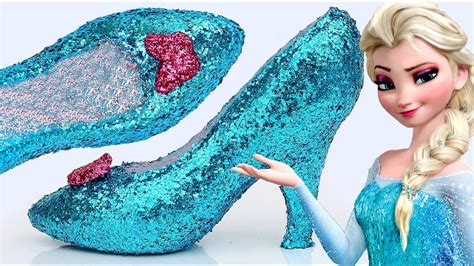 Diy How To Make Frozen Elsa Play Doh Super Glitter High Heels Disney