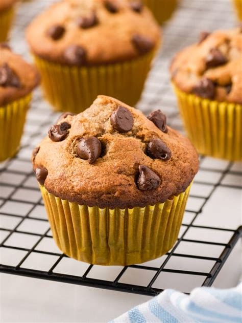 Banana Muffins With Chocolate Chips Girl Gone Gourmet