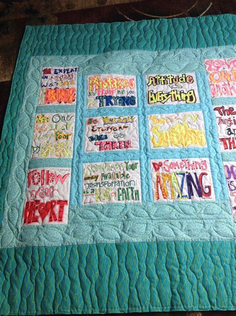 Inspiring Quote Quilt Quilting Inspirational Quotes Faith Blanket