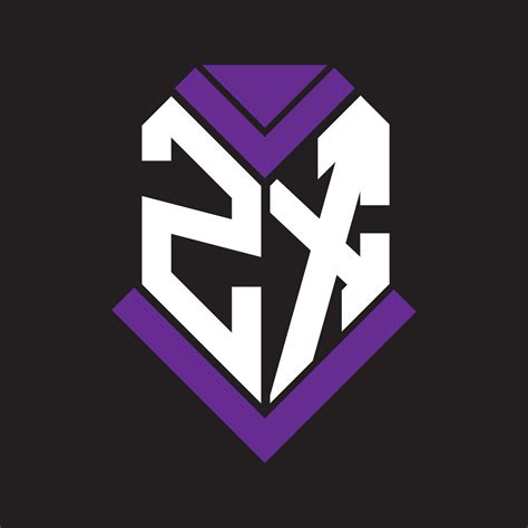 zx letter logo design  black background zx creative initials letter