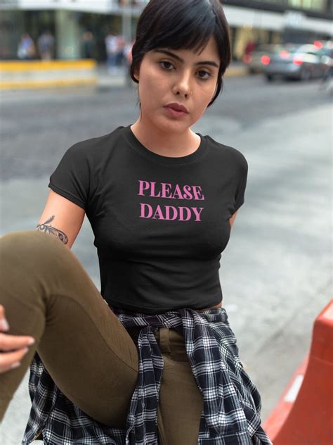 Please Daddy Crop Top Ddlg Clothes Daddy Kink Ddlg Clothing Daddys