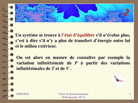 Cours De Thermodynamique Module Ph Ppt T L Charger