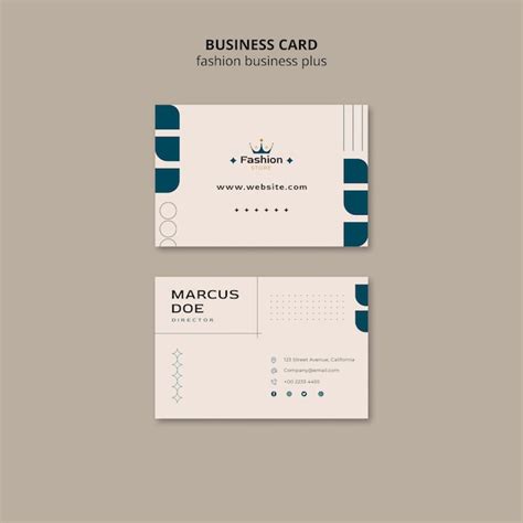 Fashion Business Cards Templates Free