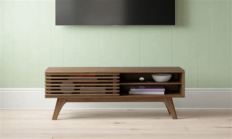 Hashtag Home Brody Tv Stand For Tvs Up To 55 Wayfair Mid Century