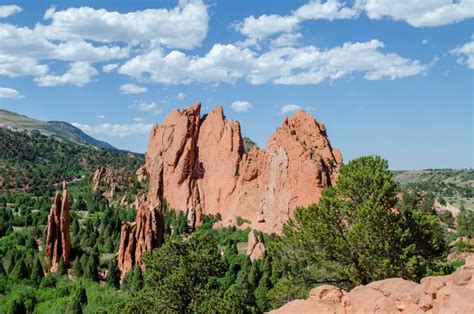 Rock Formation At Garden Of The Gods Stock Photo - Image of formation ...