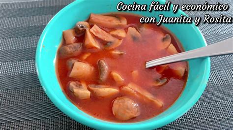 Receta fácil de Caldo de Champiñones YouTube