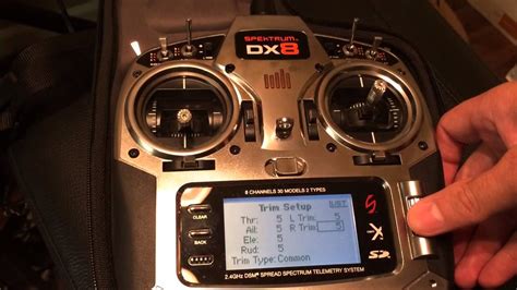 Different Trims Based On Flight Mode Spektrum Dx8 Youtube